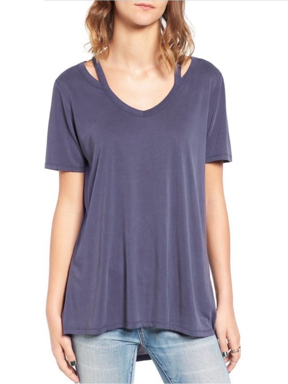 Hiatus V-Neck Crew Tee